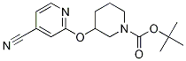 3-(4-氰基-吡啶-2-基氧基)-哌啶-1-羧酸叔丁基酯 结构式