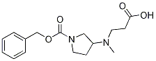 3-(CarboxyMethyl-ethyl-aMino)-pyrrolidine-1-carboxylic acid benzyl ester 结构式