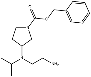 3-[(2-AMino-ethyl)-isopropyl-aMino]-pyrrolidine-1-carboxylic acid benzyl ester 结构式