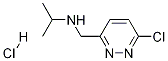 N-((6-chloropyridazin-3-yl)Methyl)propan-2-aMine hydrochloride 结构式