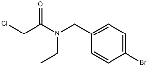 N-(4-BroMo-benzyl)-2-chloro-N-ethyl-acetaMide 结构式