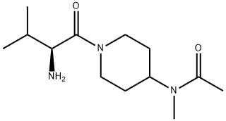 N-[1-((S)-2-AMino-3-Methyl-butyryl)-piperidin-4-yl]-N-Methyl-acetaMide 结构式