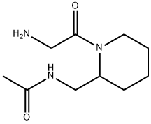 N-[1-(2-AMino-acetyl)-piperidin-2-ylMethyl]-acetaMide 结构式