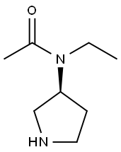 N-Ethyl-N-(S)-pyrrolidin-3-yl-acetaMide 结构式