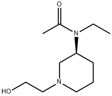 N-Ethyl-N-[(S)-1-(2-hydroxy-ethyl)-piperidin-3-yl]-acetaMide 结构式