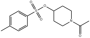 甲苯-4-磺酸1-乙酰基-哌啶-4-基酯 结构式