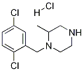 1-(2,5-Dichloro-benzyl)-2-methyl-piperazine hydrochloride 结构式