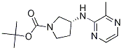 (R)-3-(3-甲基吡嗪-2-基氨基)-吡咯烷-1-羧酸叔丁基酯 结构式