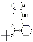 2-[(3-甲基吡嗪-2-基氨基)-甲基]-哌啶-1-羧酸叔丁基酯 结构式