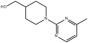 [1-(4-甲基-嘧啶-2-基)-哌啶-4-基]-甲醇 结构式