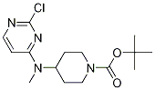 4-[(2-氯-嘧啶-4-基)-甲基-氨基]-哌啶-1-羧酸叔丁基酯 结构式
