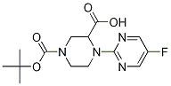 4-(5-氟嘧啶-2-基)-哌嗪-2,3-二羧酸1-叔丁基酯 结构式