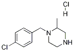 1-(4-Chloro-benzyl)-2-methyl-piperazine hydrochloride 结构式