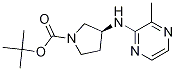 (S)-3-(3-甲基吡嗪-2-基氨基)-吡咯烷-1-羧酸叔丁基酯 结构式