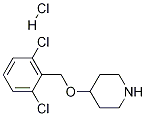 4-(2,6-二氯-苄氧基)-哌啶盐酸盐 结构式