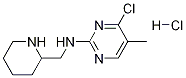 (4-氯-5-甲基-嘧啶-2-基)-哌啶-2-基甲基-胺盐酸盐 结构式