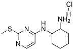 N-(2-Methylsulfanyl-pyrimidin-4-yl)-cyclohexane-1,2-diamine hydrochloride 结构式