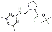 2-[(4,6-Dimethyl-pyrimidin-2-ylamino)-methyl]-pyrrolidine-1-carboxylic acid tert-butyl ester 结构式