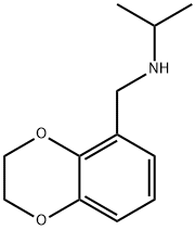 N-((2,3-二氢苯并[B][1,4]二噁英-5-基)甲基)丙-2-胺 结构式