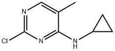 (2-Chloro-5-Methyl-pyriMidin-4-yl)-cyclopropyl-aMine 结构式