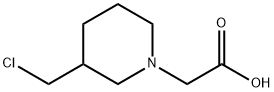 (3-ChloroMethyl-piperidin-1-yl)-acetic acid 结构式