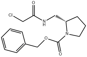 (S)-2-[(2-Chloro-acetylaMino)-Methyl]-pyrrolidine-1-carboxylic acid benzyl ester 结构式