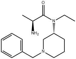 (S)-2-AMino-N-((R)-1-benzyl-piperidin-3-yl)-N-ethyl-propionaMide 结构式