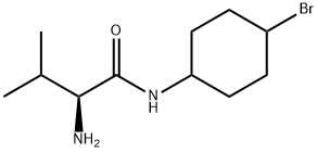 (S)-2-AMino-N-(4-broMo-cyclohexyl)-3-Methyl-butyraMide 结构式