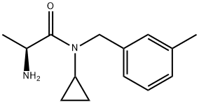 (S)-2-AMino-N-cyclopropyl-N-(3-Methyl-benzyl)-propionaMide 结构式