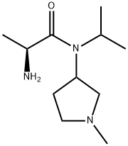 (S)-2-AMino-N-isopropyl-N-(1-Methyl-pyrrolidin-3-yl)-propionaMide 结构式