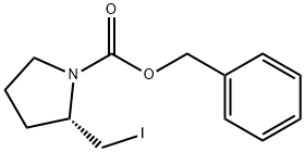(S)-2-IodoMethyl-pyrrolidine-1-carboxylic acid benzyl ester 结构式