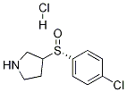 (S)-3-(4-氯-苯亚磺酰基)吡咯烷盐酸盐 结构式
