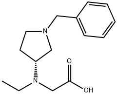 [((R)-1-Benzyl-pyrrolidin-3-yl)-ethyl-aMino]-acetic acid 结构式