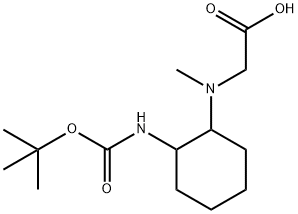 [(2-tert-ButoxycarbonylaMino-cyclohexyl)-Methyl-aMino]-acetic acid 结构式