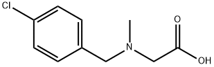 N-(4-氯苄基)-N-甲基甘氨酸 结构式