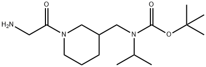 [1-(2-AMino-acetyl)-piperidin-3-ylMethyl]-isopropyl-carbaMic acid tert-butyl ester 结构式