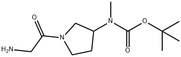 [1-(2-AMino-acetyl)-pyrrolidin-3-yl]-Methyl-carbaMic acid tert-butyl ester 结构式
