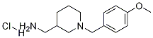 [1-(4-甲氧基-苄基)-哌啶-3-基]-甲基-胺盐酸盐 结构式