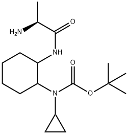 [2-((S)-2-AMino-propionylaMino)-cyclohexyl]-cyclopropyl-carbaMic acid tert-butyl ester 结构式