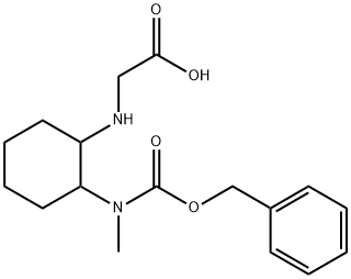 [2-(Benzyloxycarbonyl-Methyl-aMino)-cyclohexylaMino]-acetic acid 结构式