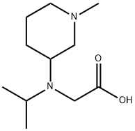 [Isopropyl-(1-Methyl-piperidin-3-yl)-aMino]-acetic acid 结构式