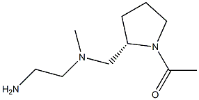 1-((S)-2-{[(2-AMino-ethyl)-Methyl-aMino]-Methyl}-pyrrolidin-1-yl)-ethanone 结构式