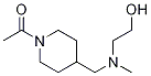 1-(4-{[(2-Hydroxy-ethyl)-Methyl-aMino]-Methyl}-piperidin-1-yl)-ethanone 结构式