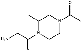 1-(4-Acetyl-2-Methyl-piperazin-1-yl)-2-aMino-ethanone 结构式