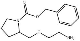 2-(2-AMino-ethoxyMethyl)-pyrrolidine-1-carboxylic acid benzyl ester 结构式