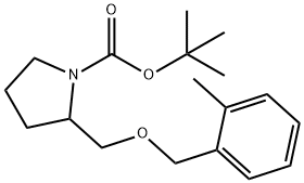2-(2-甲基-苄氧基甲基)-吡咯烷-1-羧酸叔丁基酯 结构式