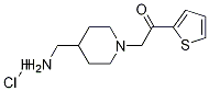 2-(4-氨甲基-哌啶-1-基)-1-噻吩-2-基-乙酮盐酸盐 结构式