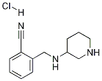 2-(哌啶-3-基氨甲基)-苄腈盐酸盐 结构式