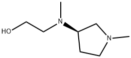 2-[Methyl-((R)-1-Methyl-pyrrolidin-3-yl)-aMino]-ethanol 结构式