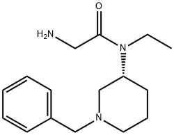 2-AMino-N-((R)-1-benzyl-piperidin-3-yl)-N-ethyl-acetaMide 结构式